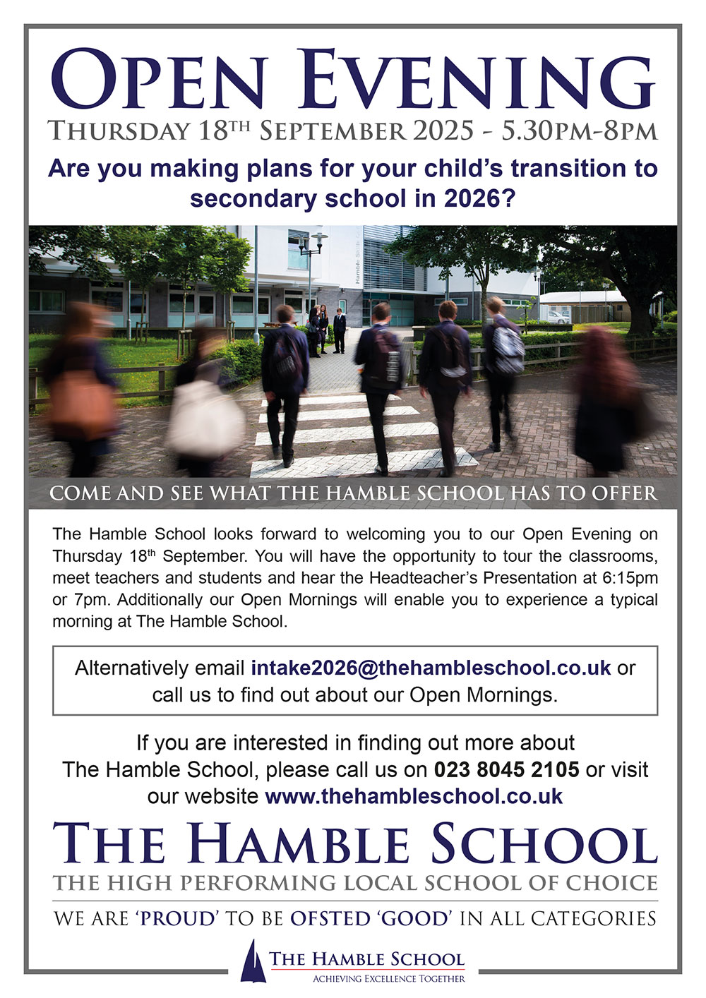 Open Evening - 18 September 2025